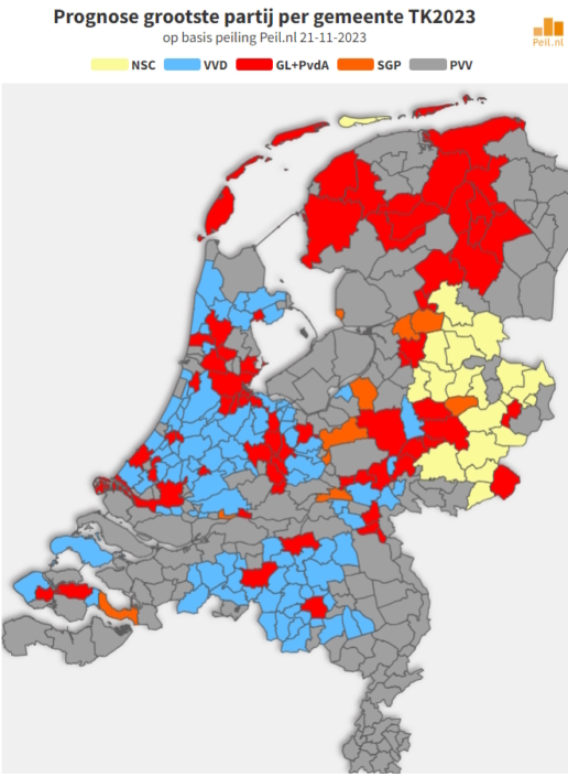 Prognose voor de uitslag van de historische TKverkiezingen 2023